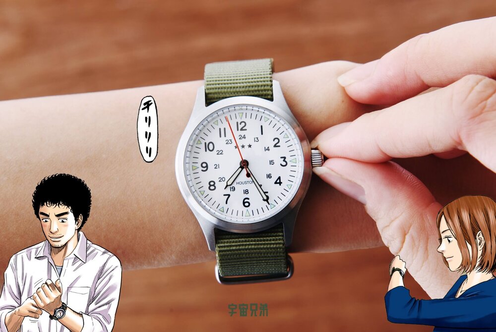 人気正規品宇宙兄弟 ムッタとセリカの手巻き時計 腕時計 アナログ（手巻き）